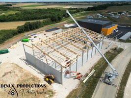 pilote de drone orleans tours blois bourges chartres region centre pour prestation photo et video de suivi de chantier - btp - batiment - demolition
